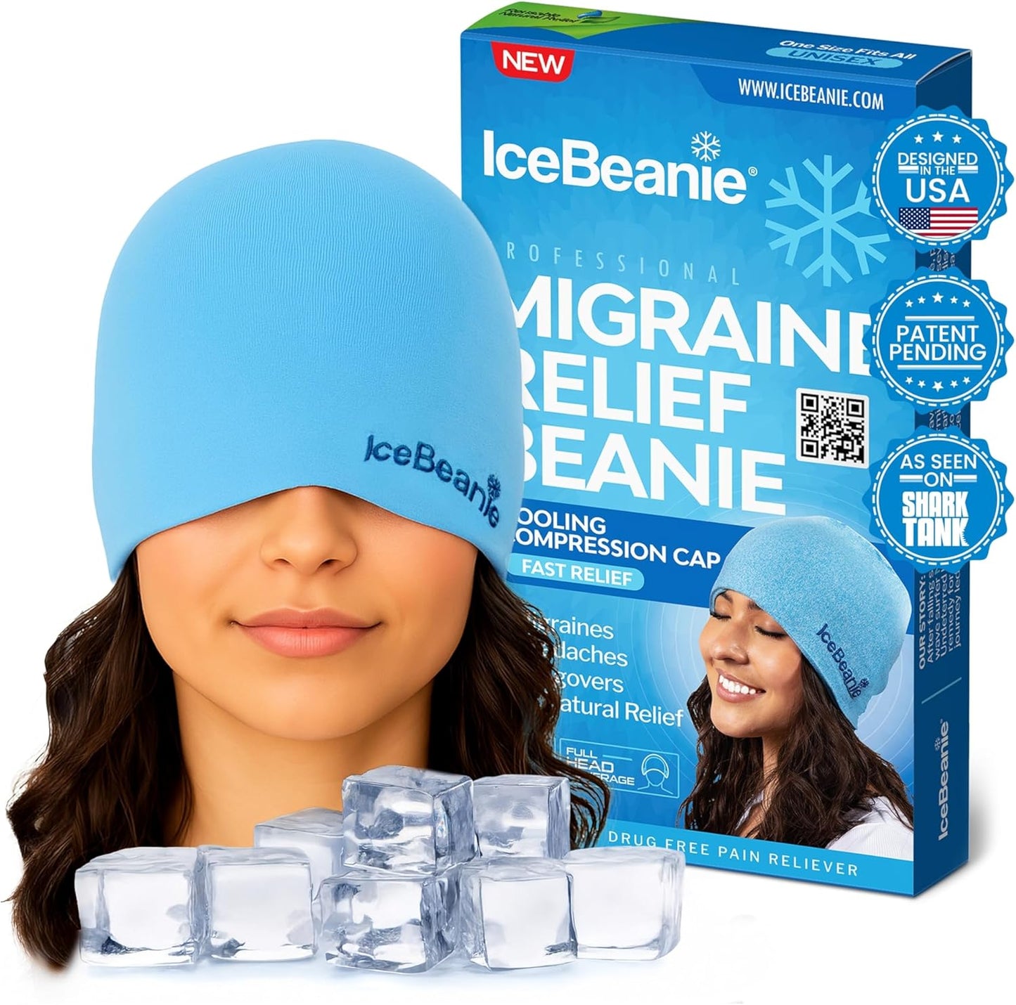IceBeanie -  Alivio para migrañas, resacas y dolor de cabeza